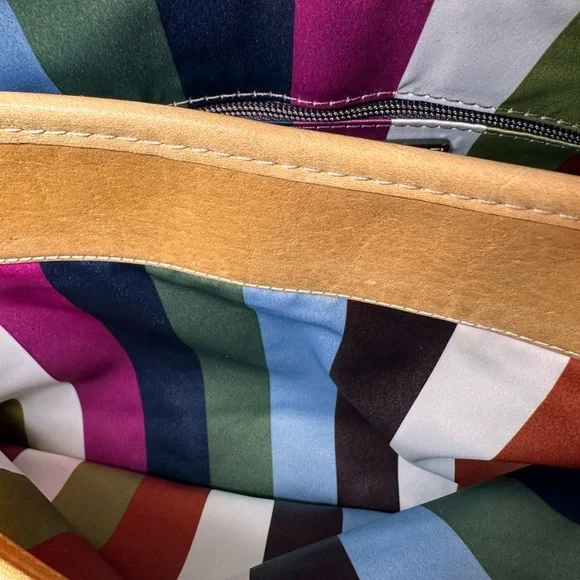 Coach Tan Striped Interior Bag